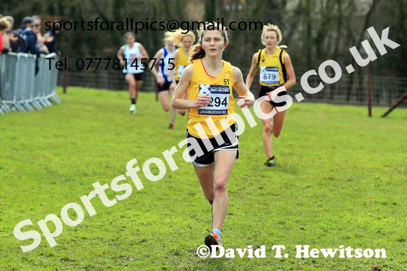 Senior Womens 2022 CAU Inter Counties Cross Country, Prestwold Hall, Loughborough.  Photo: David T. Hewitson/Sports for All Pics